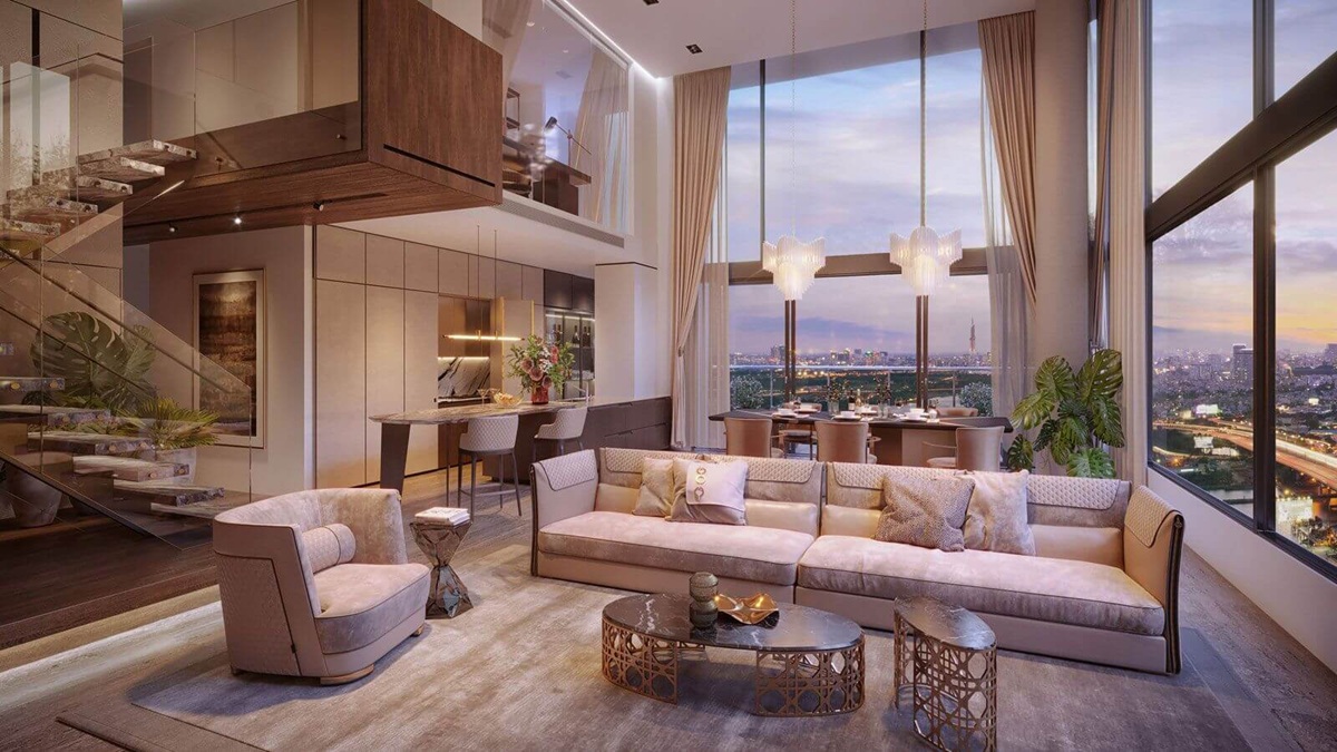 Nhà mẫu căn hộ Diamond Sky tại Vạn Phúc City
