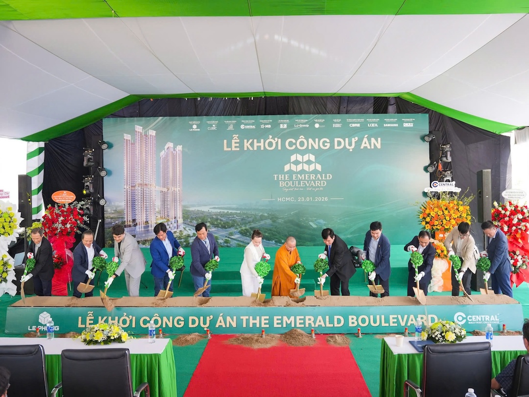 Lê Phong chính thức khởi công dự án căn hộ The Emerald Boulevard Lễ khởi công dự án The Emerald Boulevard