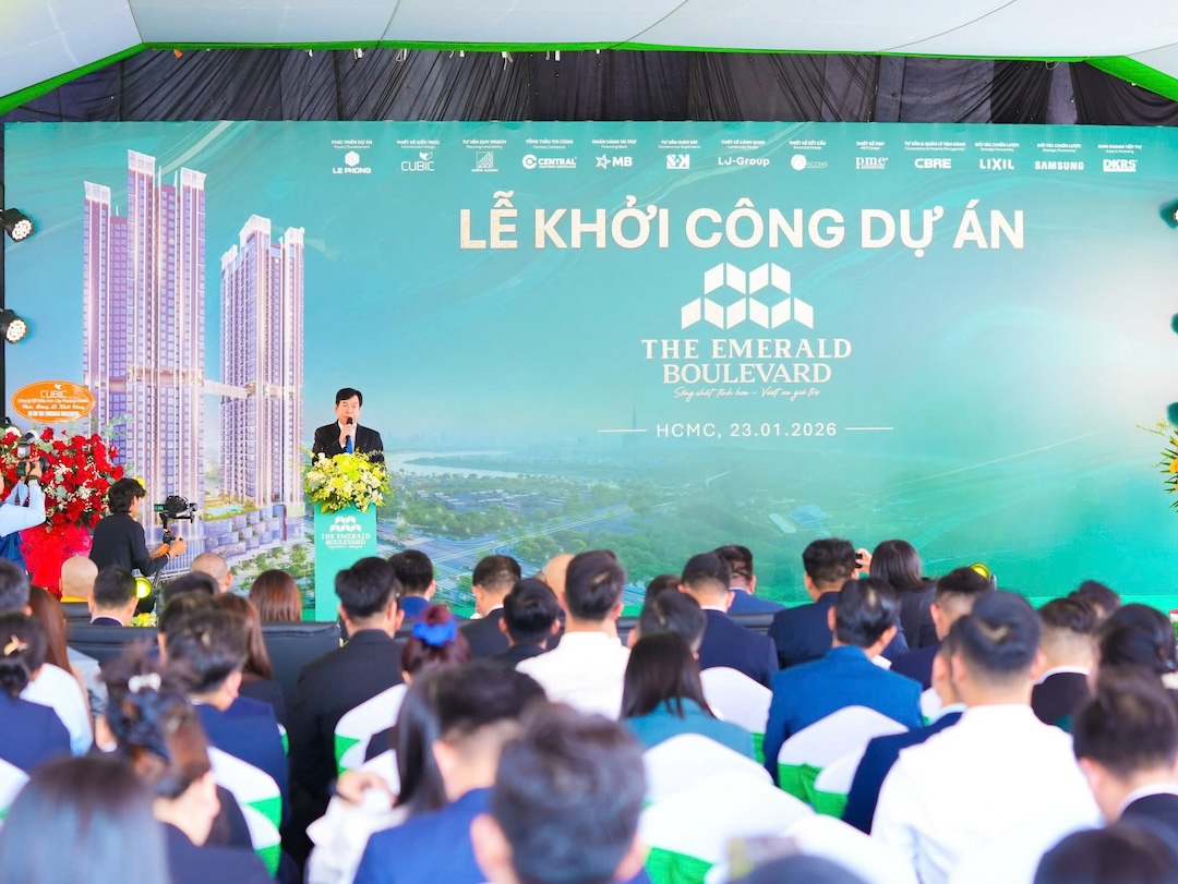 Lê Phong chính thức khởi công dự án căn hộ The Emerald Boulevard Lễ khởi công dự án The Emerald Boulevard