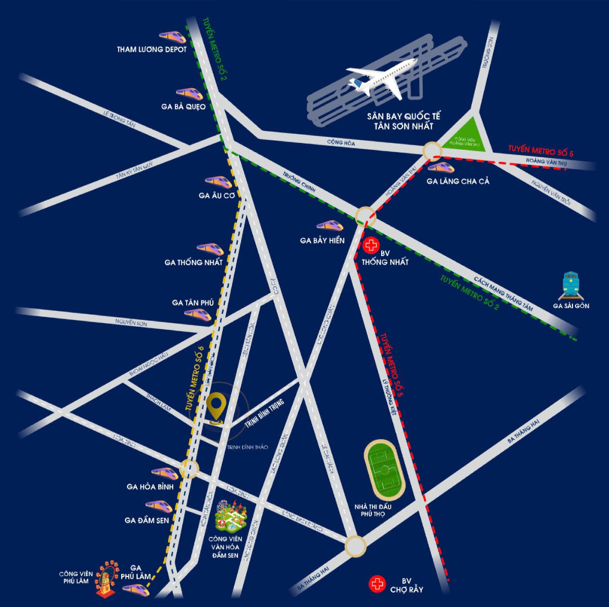 Đánh giá toàn diện dự án căn hộ STC Tân Phú Vị trí dự án căn hộ STC Tân Phú